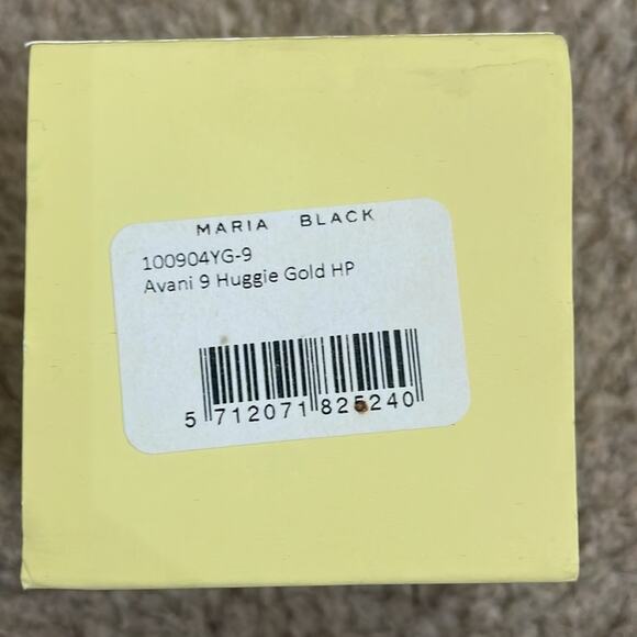 Maria Black Gold-Plated Avani 9 Huggie Hoop Earring New Retails $145 - Picture 7 of 9